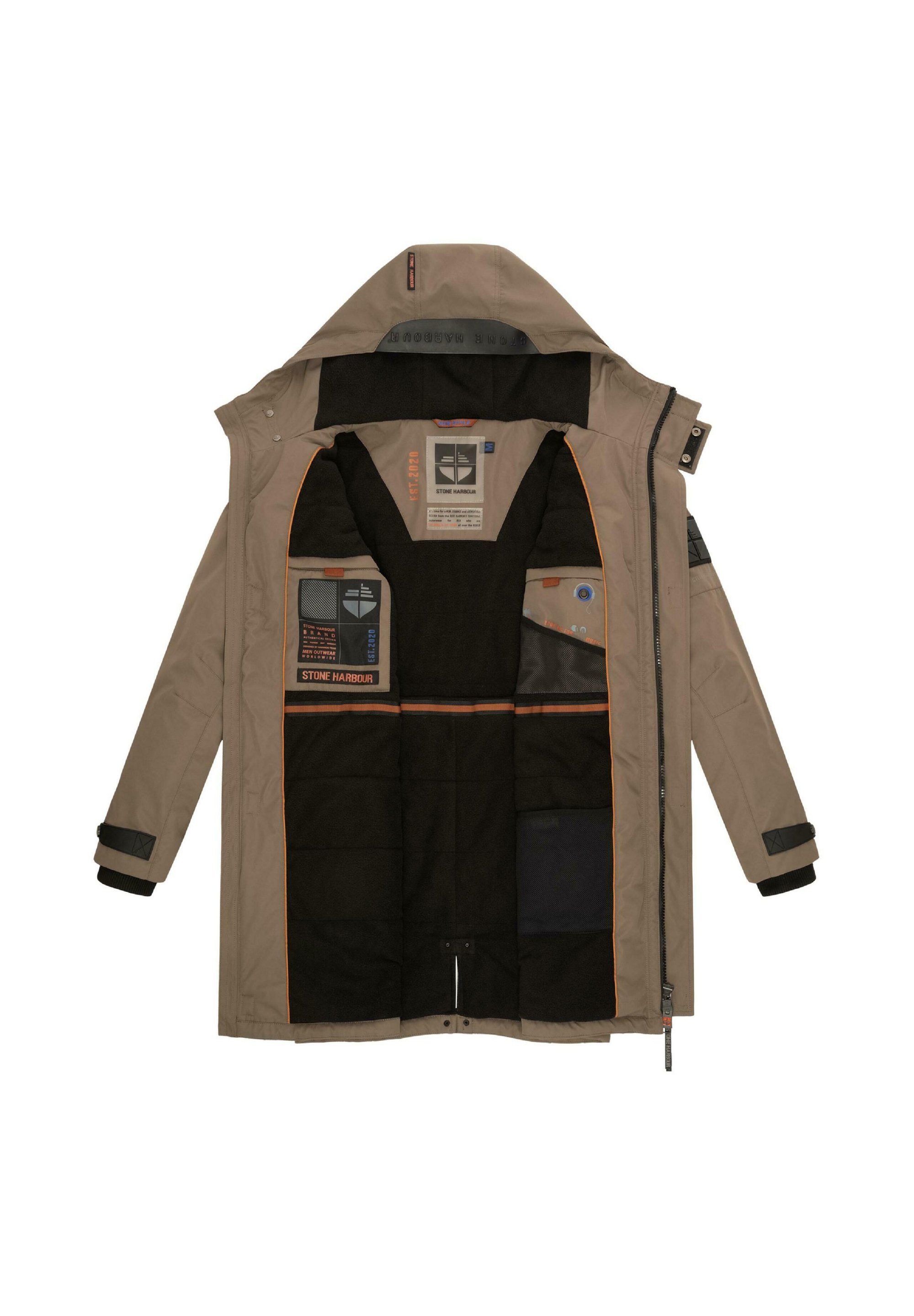 STONE HARBOUR LANZAO - Parka - marrone pietra
