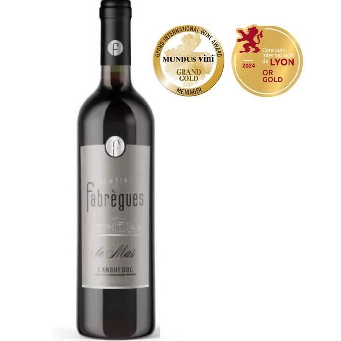 Domaine de Fabrègues Le Mas 2022 Languedoc - Vino tinto de Languedoc-Rosellón x6