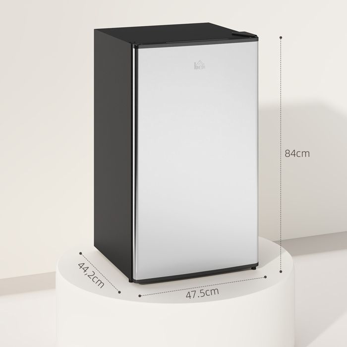 Réfrigérateur congélateur - HOMCOM - 91 L - étagères modulables - design sous-comptoir - classe d'efficacité énergétique E - noir