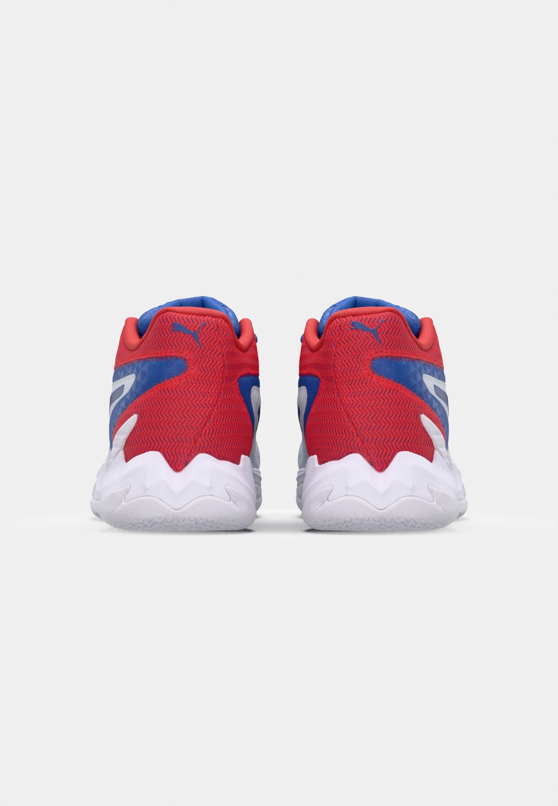 Tênis de basquete Puma DAGGER - branco/azul-montanha/vermelho eterno