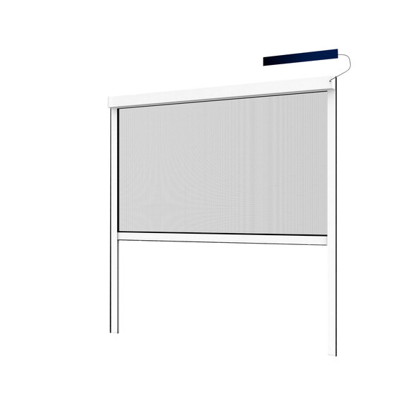 Elektrisk insektsrullgardin, 130 x 160 cm, vit