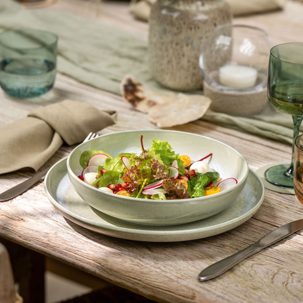 Villeroy & Boch Assiette à pâtes Perlemor Alga – 1 pièce
