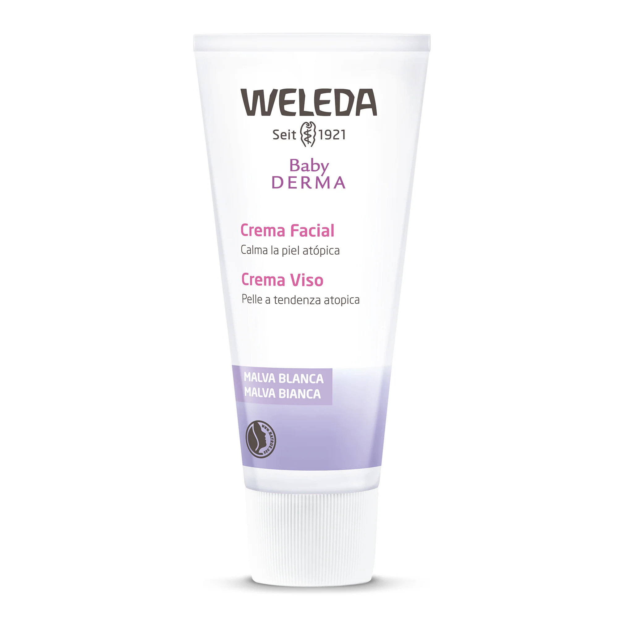 Mamma & Bambino Baby DERMA - Crema Viso MALVA BIANCA - Trattamento Bebè, Prodotti per Bambini, Tratt.viso 24 ore lenitiva