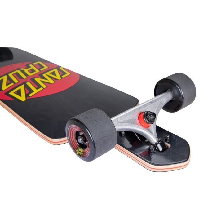 Longboard Drop Through Santa Cruz Classic Dot Black - 36 inch - Skateboard