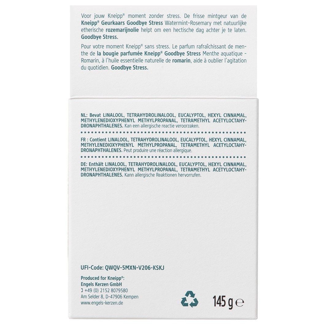 Kneipp kvapioji žvakė „Sudie, stresas“ – 145 g