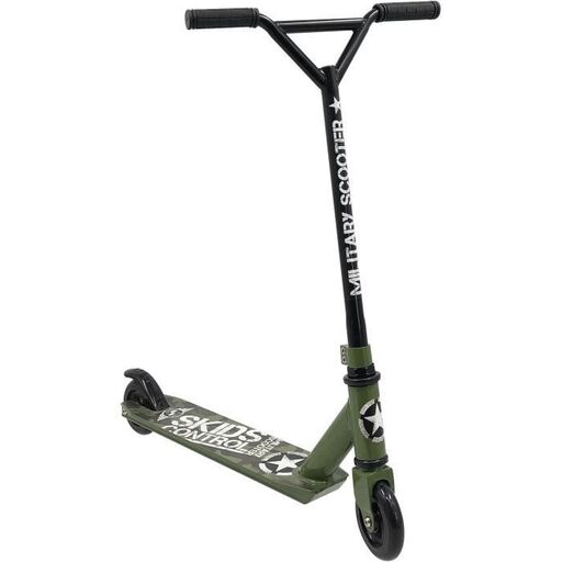 Scuteră de cascadorie cu control al derapajelor militare de la timbru