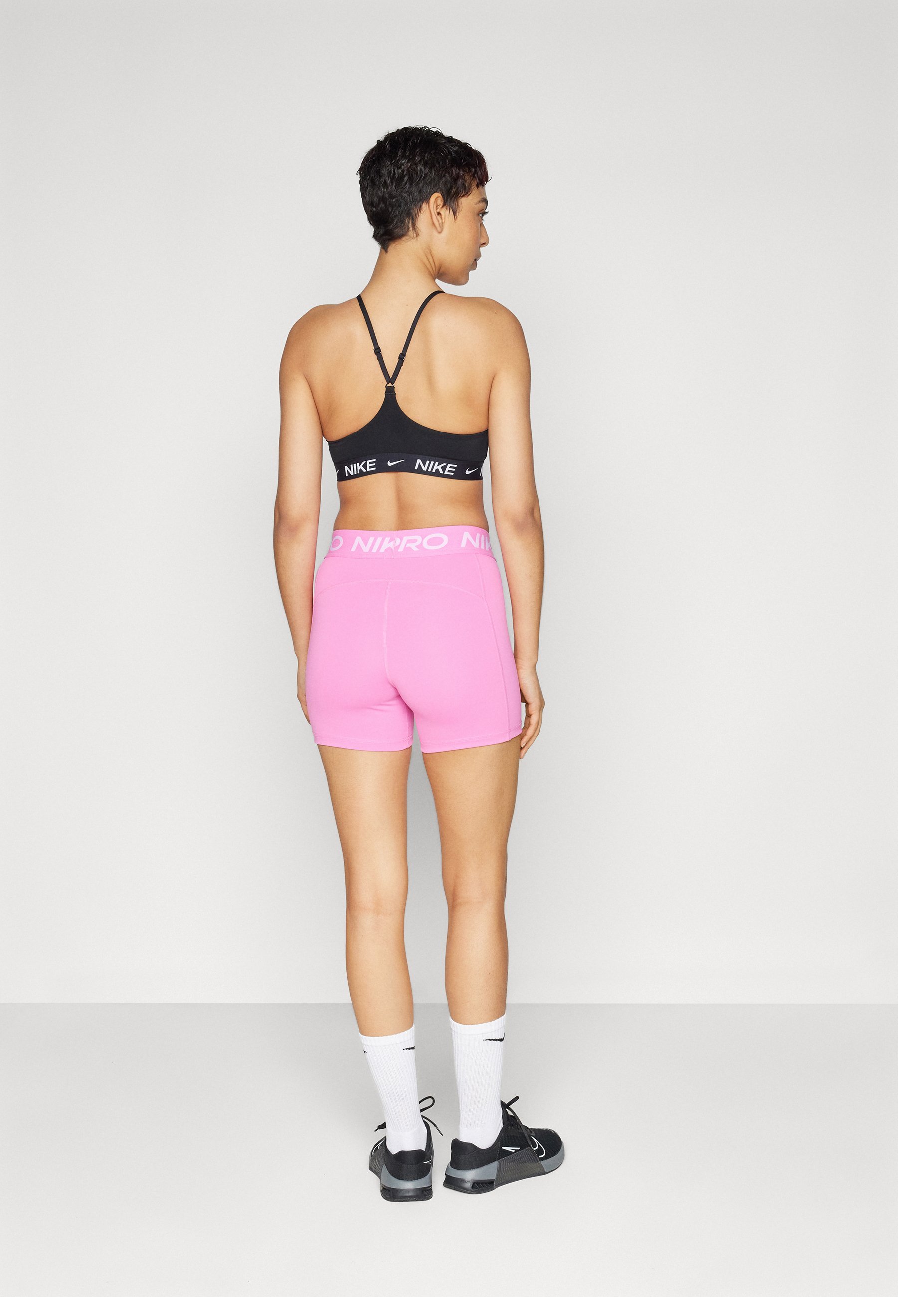 Nike Performance SHORT - Leggings - playful pink/white