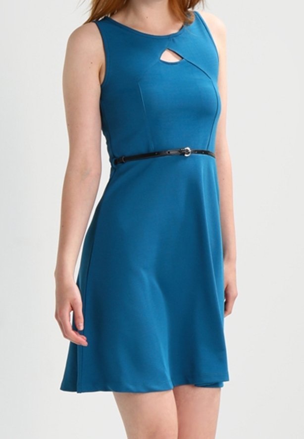 Robe Anna Field Jersey - turquoise