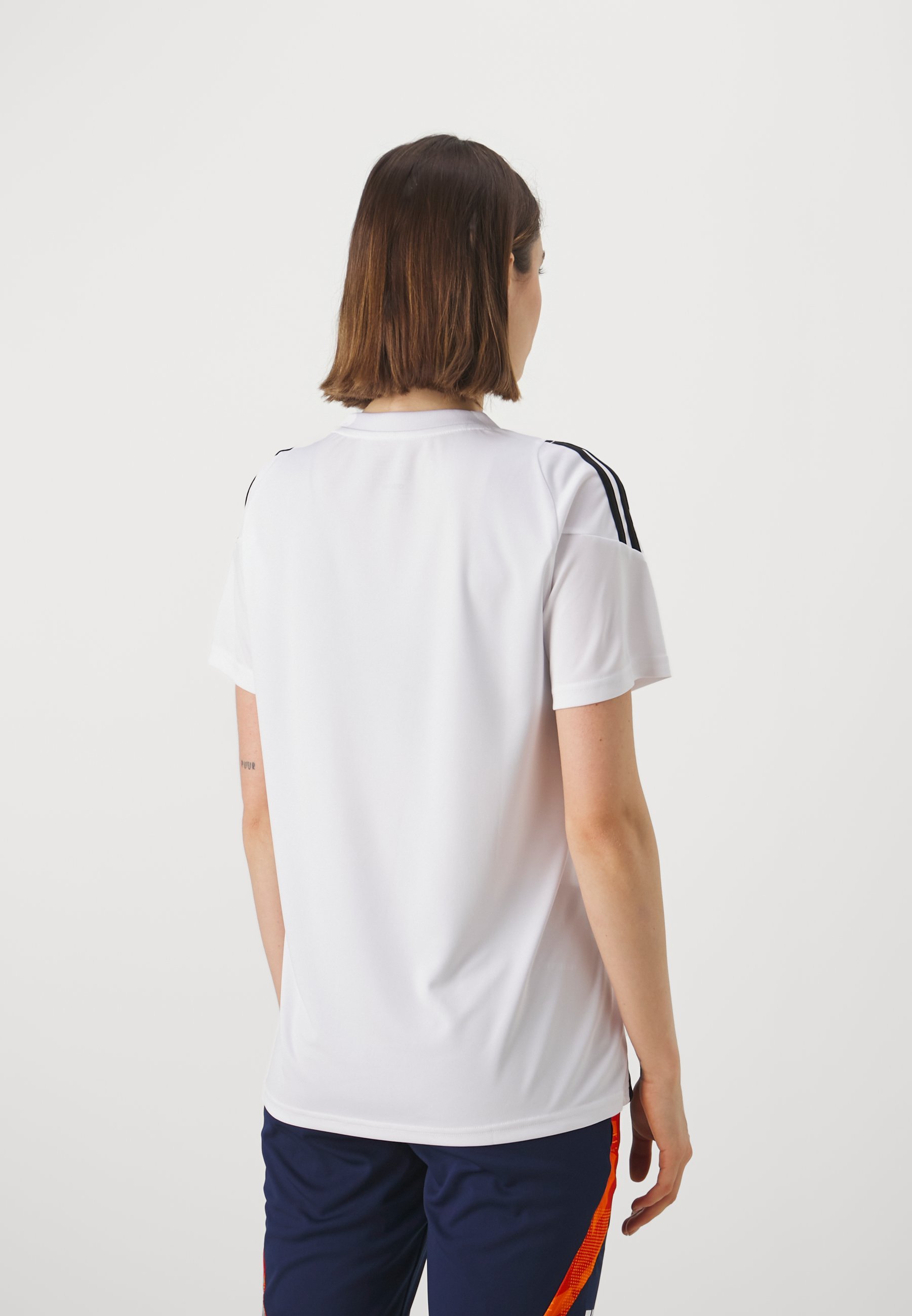 adidas Performance TIRO24 WOMEN - Sport T-shirt - wit/zwart