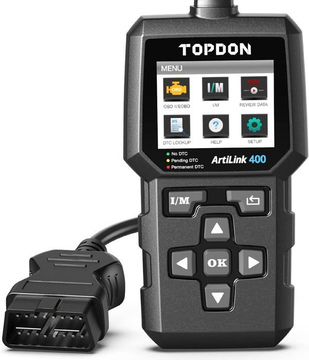 TOPDON AL400 Valise Diagnostic Auto OBD2 Scanner Lecteur de code Multimarque en Français