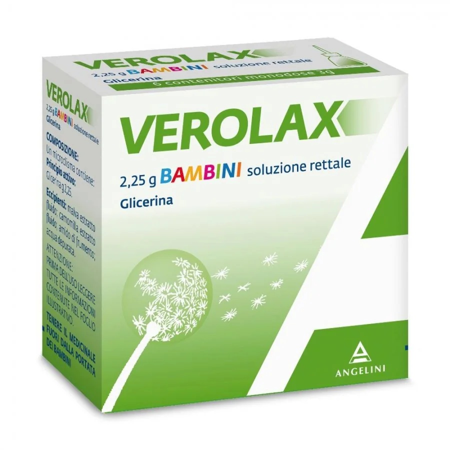 VEROLAX Verolax Rectale oplossing voor kinderen 2,25 g glycerine 6 klysma's