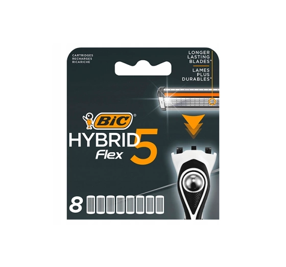 BIC Hybrid Flex5 wkłady do maszynki do golenia dla mężczyzn 8 sztuk