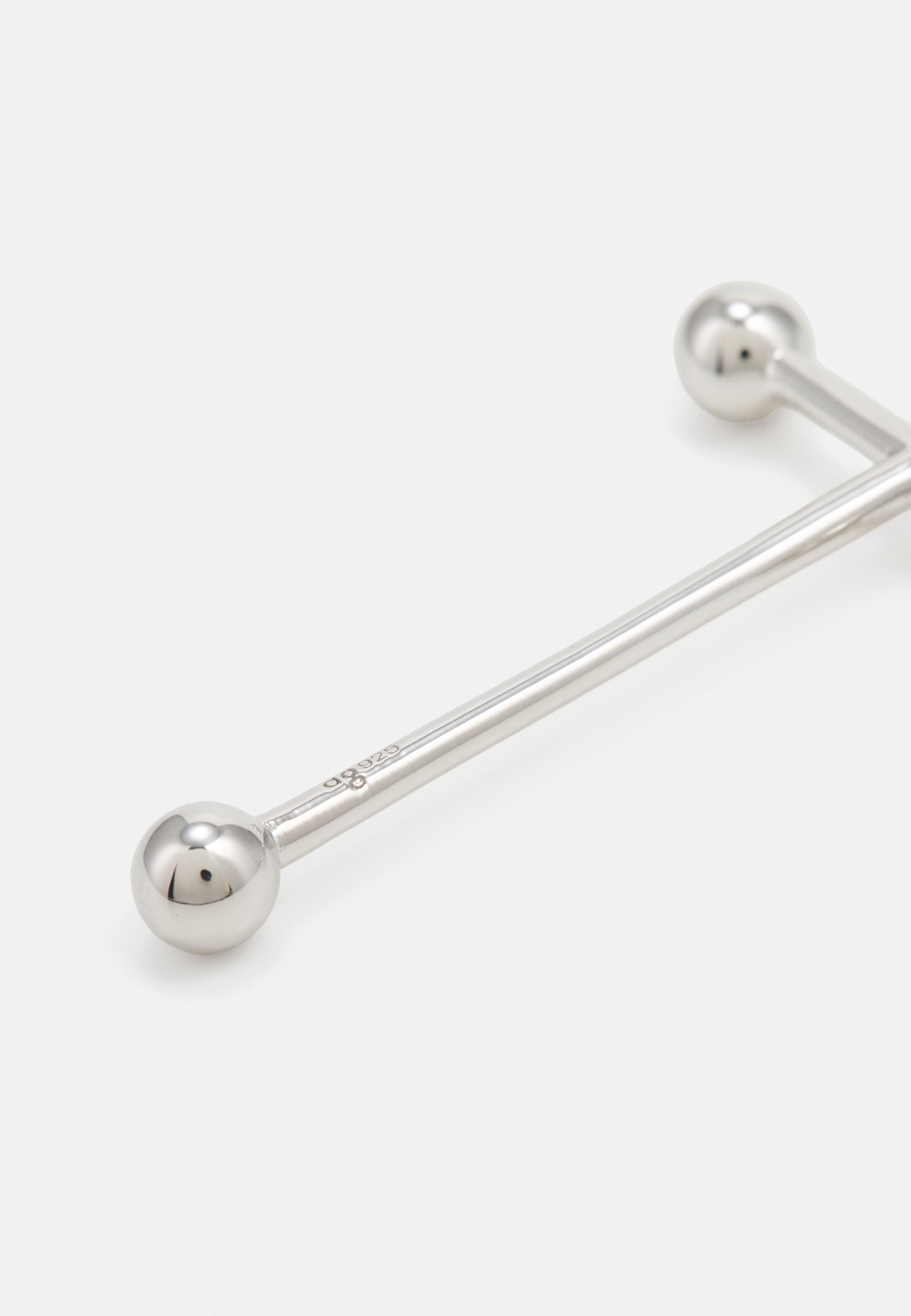 Avgvst CROSS SINGLE - Einzelner Ohrring - silberfarben