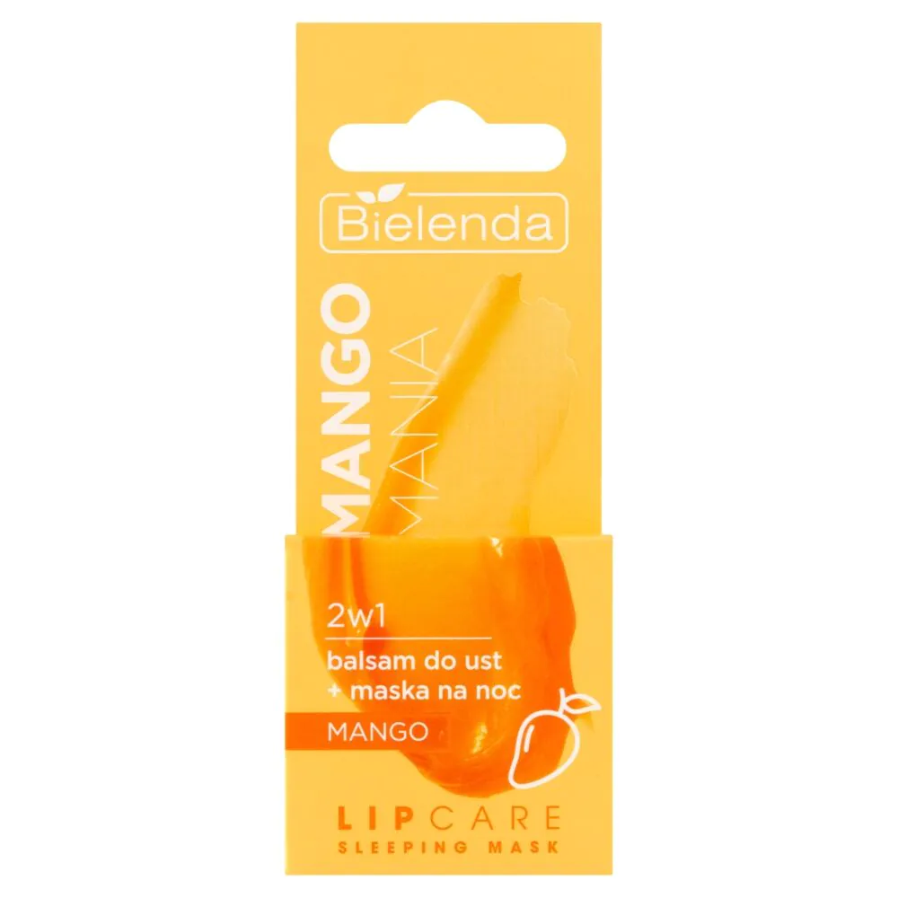 Bielenda Lip Care Sleeping Mask Balsam do ust Mango Mania 2w1 + maska na noc Mango