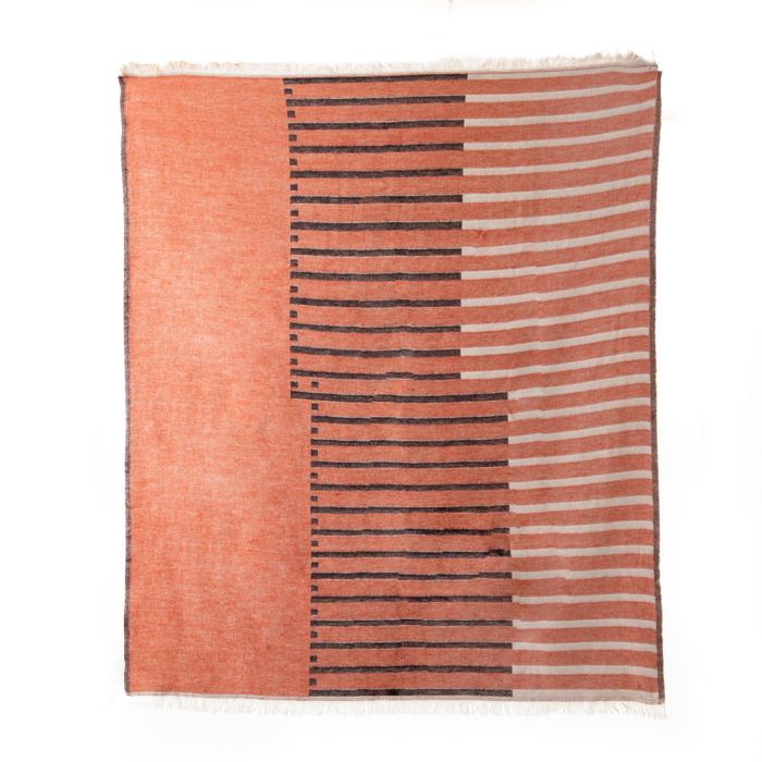 Carta da parati Maxence Plaid 130x170 cm Terracotta - Amadeus