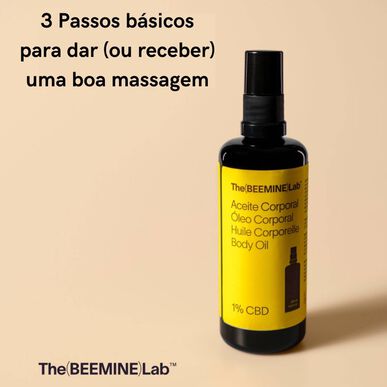 Beemine Lab 1% CBD återfuktande kroppsolja, 100 mg CBD, 100 ml