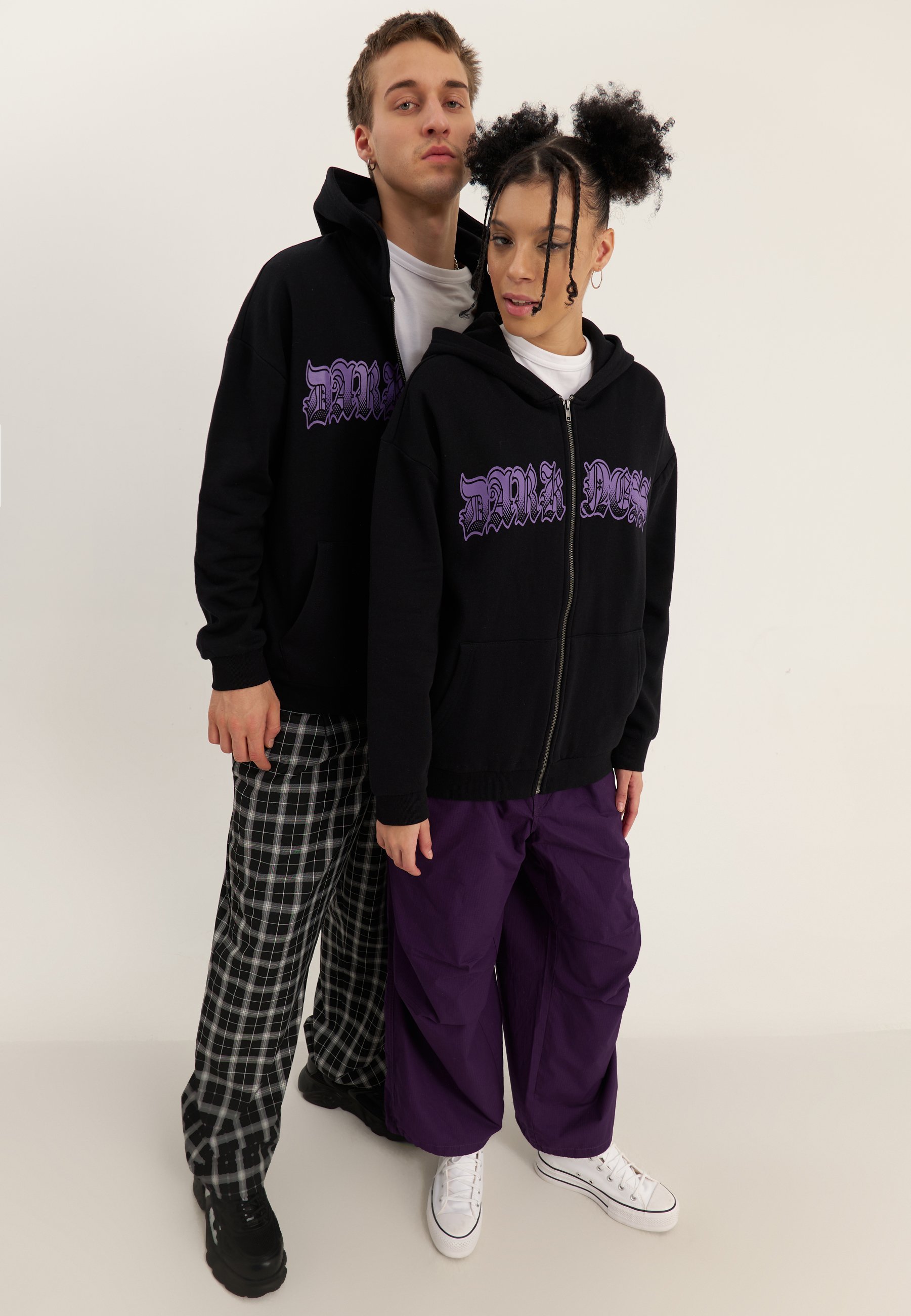 YOURTURN UNISEX - Sweatshirt met rits - zwart