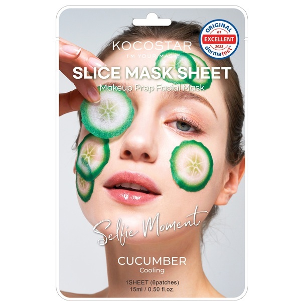 Kocostar Slice Makeup Prep arcmaszk - Uborka 6 szelet