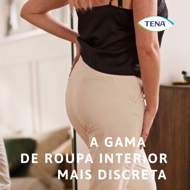 Tena Silhouette Plus -inkontinenssialushousut, koko M, musta, 9 kpl.