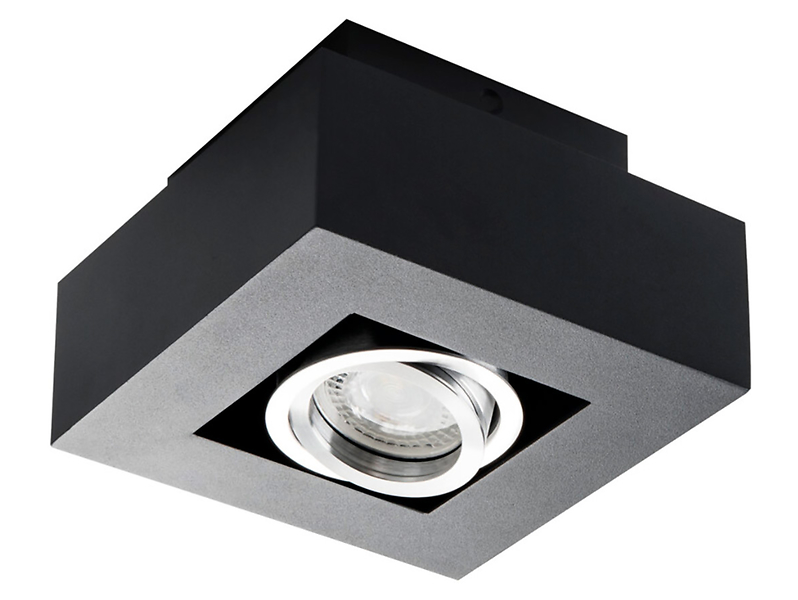 Lampa natynkowa Stobi aluminiowa 14,3 cm czarna