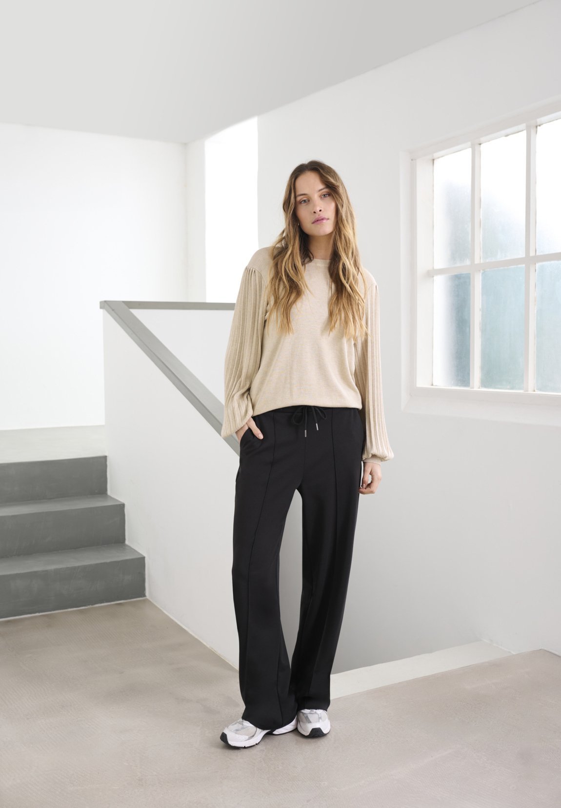 Kaffe KAJENNY - Broek - zwart diep