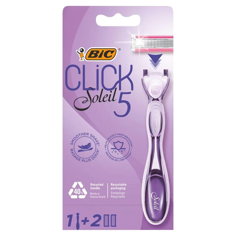 Bic Soleil Click Blister Maszynka do golenia + 2 ostrza