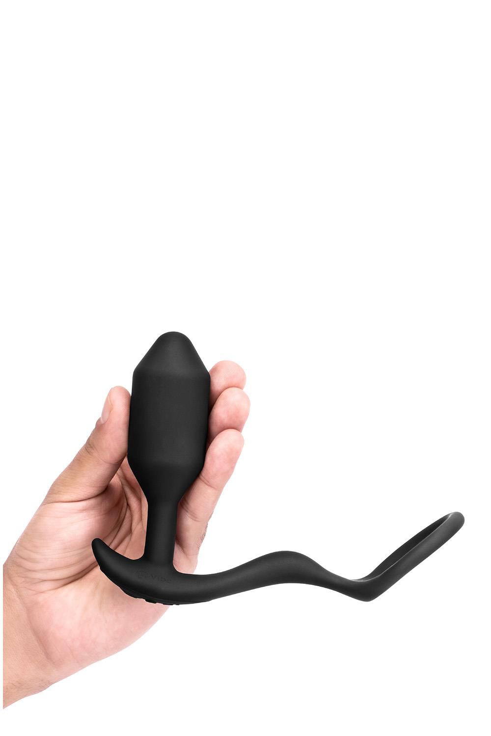 B-Vibe vibrirajući Snug & Tug M crni