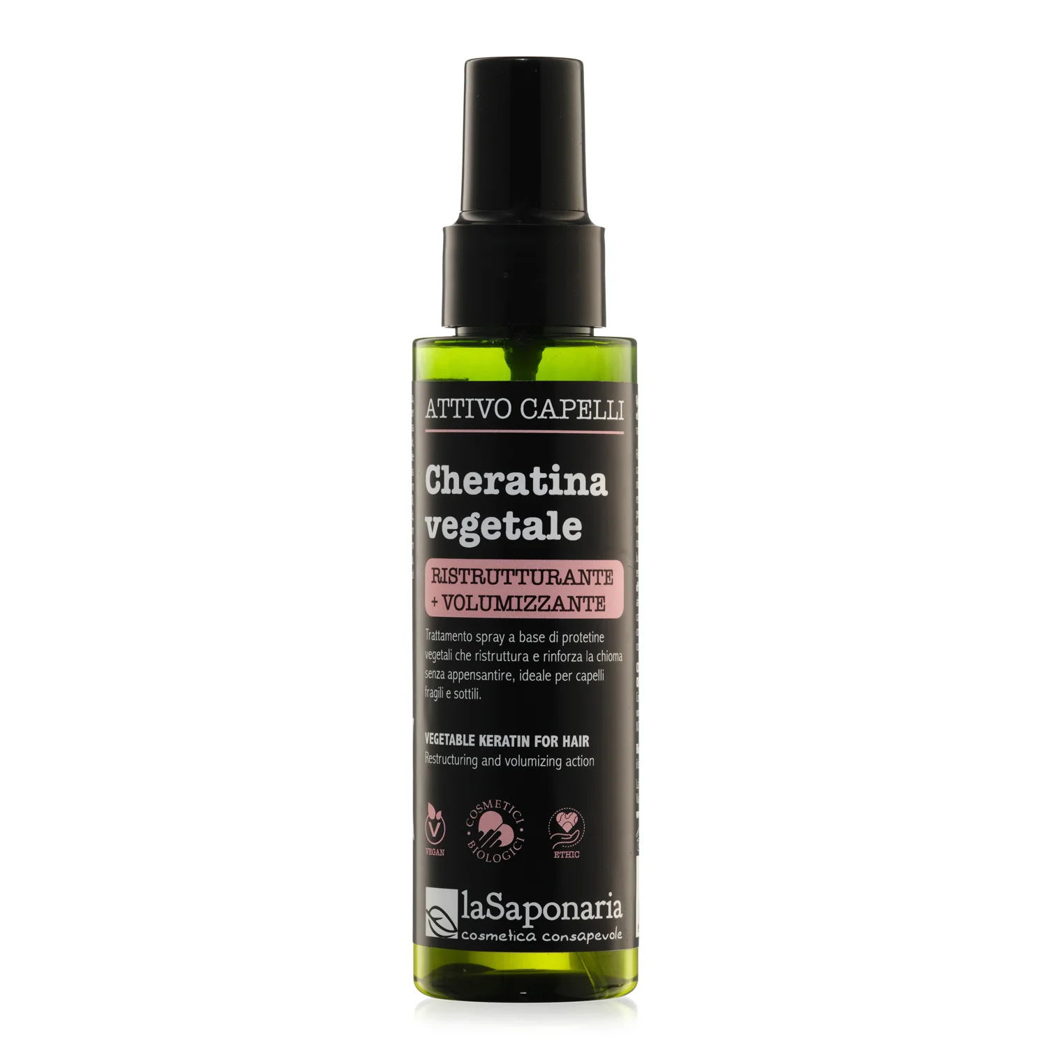 Attivi Capelli Cheratina vegetale - Spray Capelli