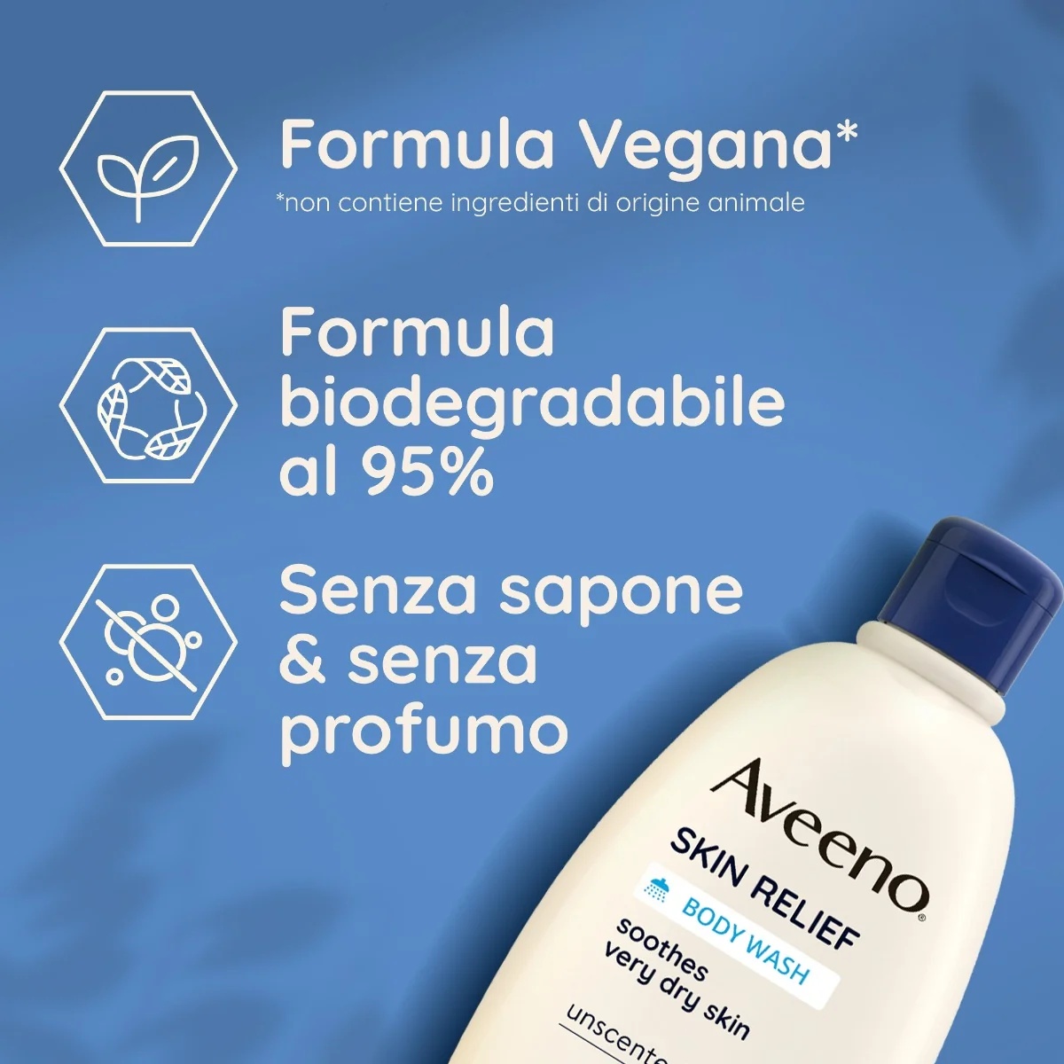 AVEENO Aveeno Skin Relief Wash Gel de banho calmante 500 ml fórmula vegana
