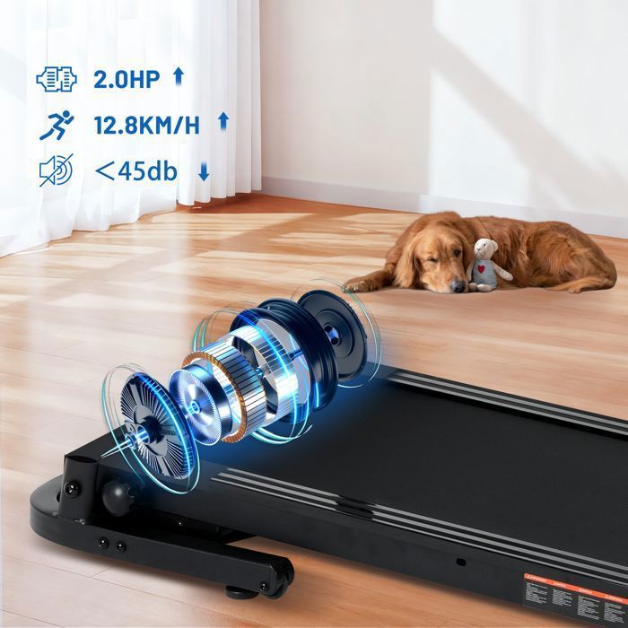 Folding Incline Treadmill with 630W Motor, Adjustable Speed, LED Display, and 12 Cardio Programs for Home Fitness