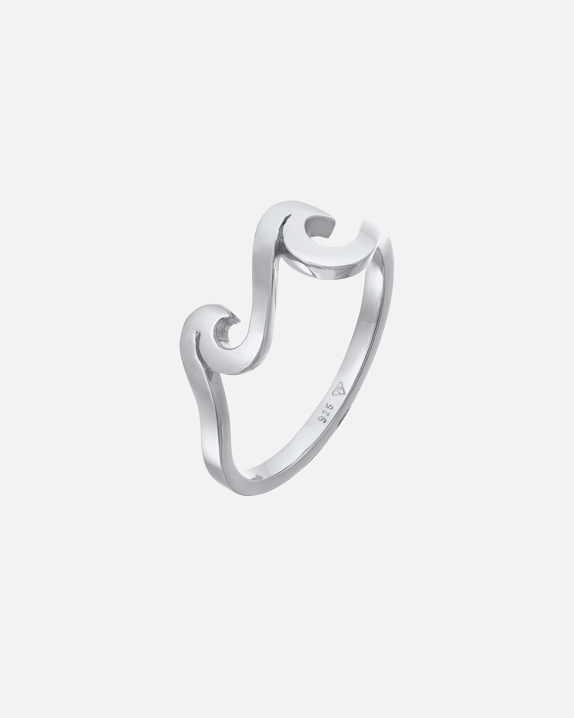 Elli Femmes Vagues Maritime Basique en Argent Sterling 925