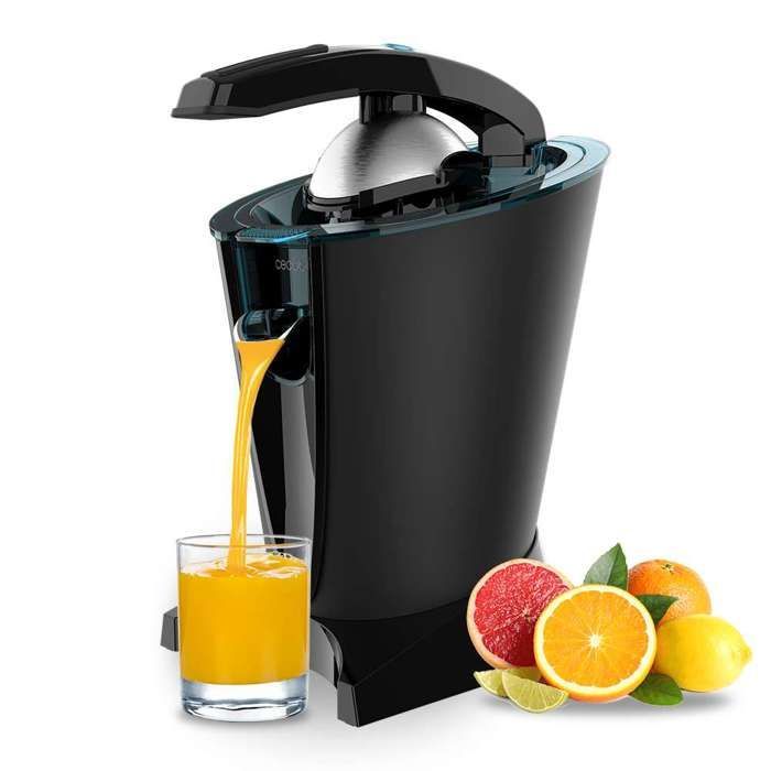 Cecotec EssentialVita Hyden 600 Electric Citrus Juicer with Arm, 600W, Stainless Steel Filter, 2 Removable Cones