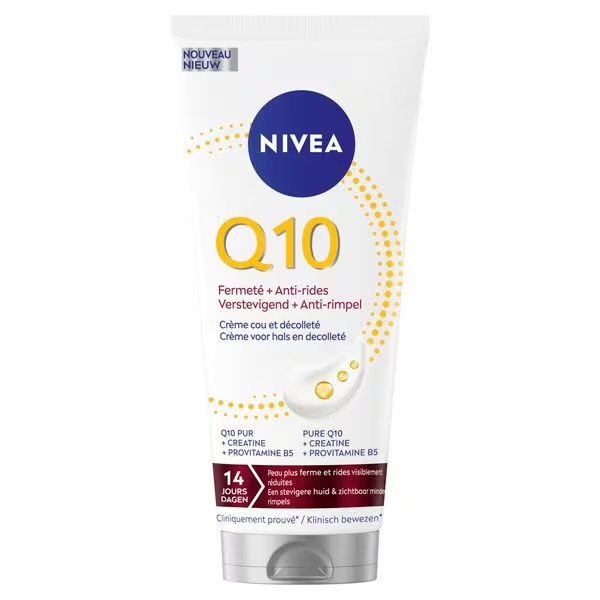NIVEA Q10 spevňujúci krém proti vráskam na krk a dekolt 200 ml