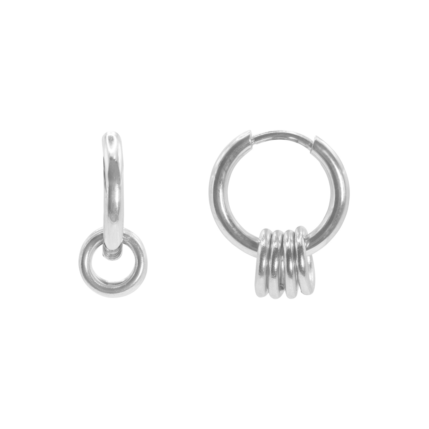 Heideman Boucles d'oreille Sibyl couleur argentée polie