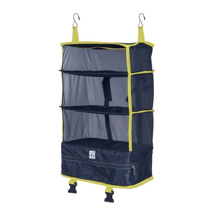 Equipamentos e móveis para camping - Nature & Découvertes: Guarda-roupa de viagem ultraleve - Azul