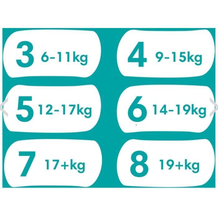 Mega Pack 92 couches culottes PAMPERS Baby-Dry Pants Taille 4 (9 à 15 KG) Culottes Bébé