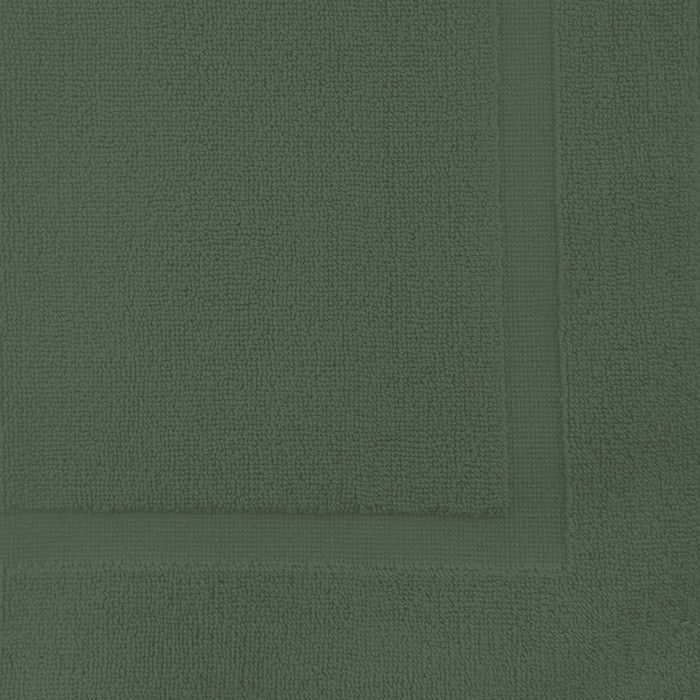 Alfombrilla de baño de algodón de 800 g/m² 50x80 cm LAGUNE color caqui, de Soleil d'ocre
