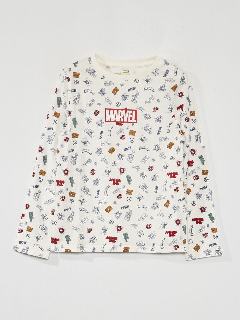 Marvel T-shirt met lange mouwen - So Easy - WIT