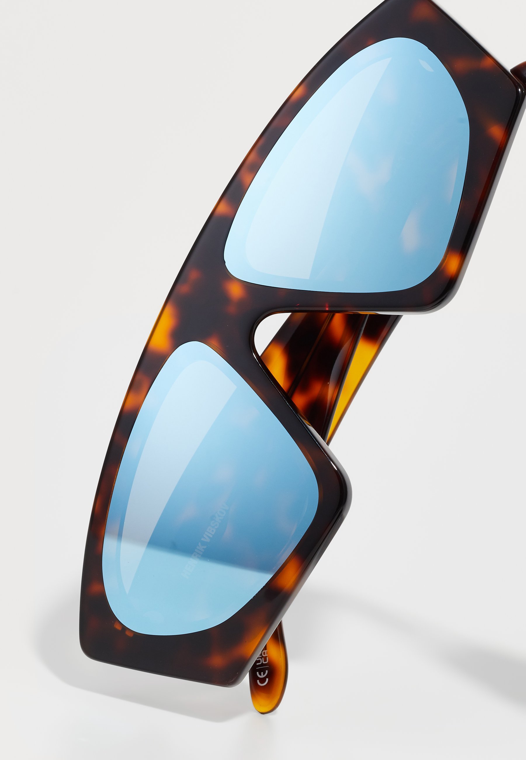 Henrik Vibskov CLIFF GLASSES UNISEX - Zonnebril - zwart