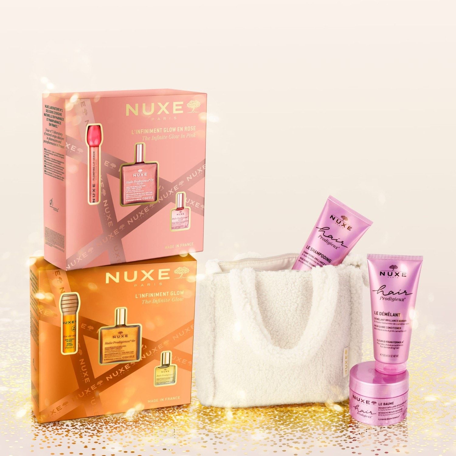 NUXE set za njegu lica, božićni poklon set „Beskrajni sjaj“ – 1 komad