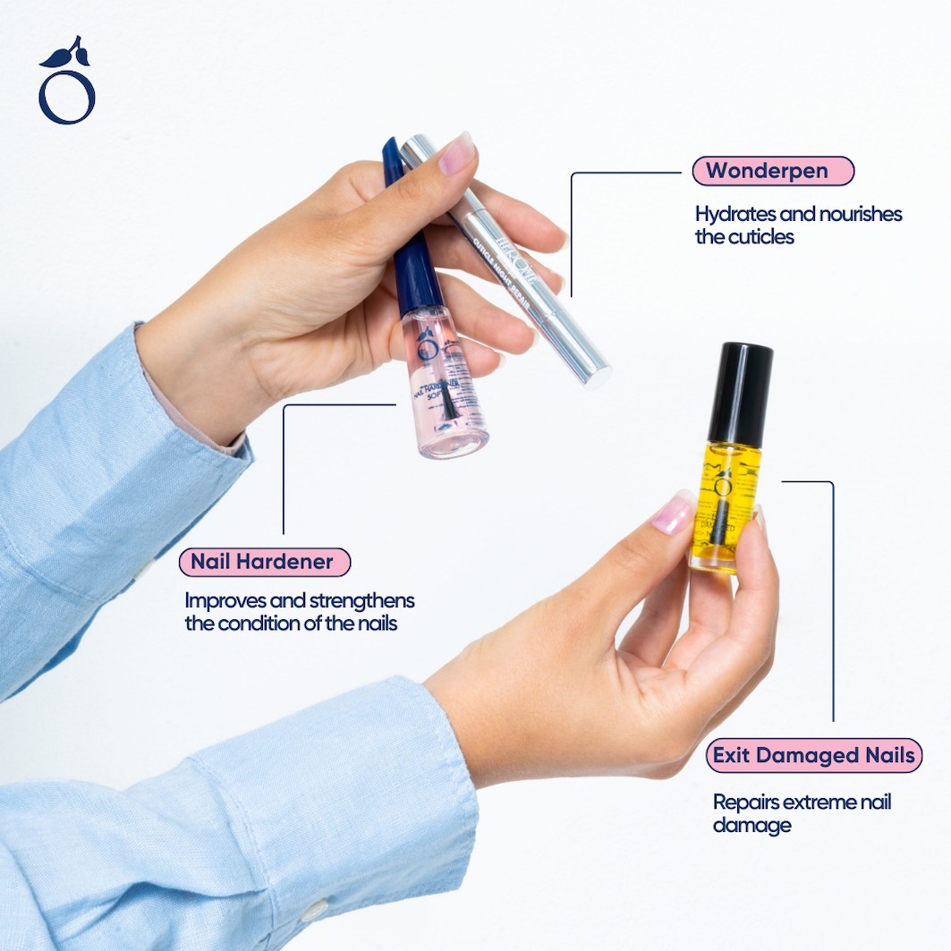 Herome Cosmetics nagu kopšanas komplekts, roku kopšanas komplekts ar nagu kopšanas līdzekļiem: bojātiem nagiem - XL -