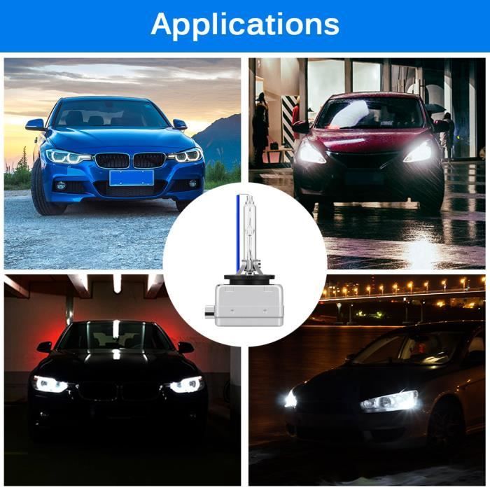 2 bombillas de faro delantero D1S HID Xenon de 35 W, 8000 K, 12 V CC para coche