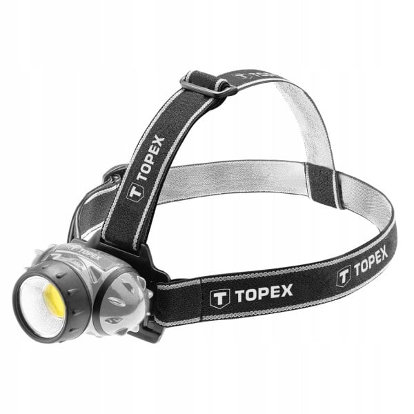 Latarka czołowa 3W LED COB, 3xAAA TOPEX 94W391