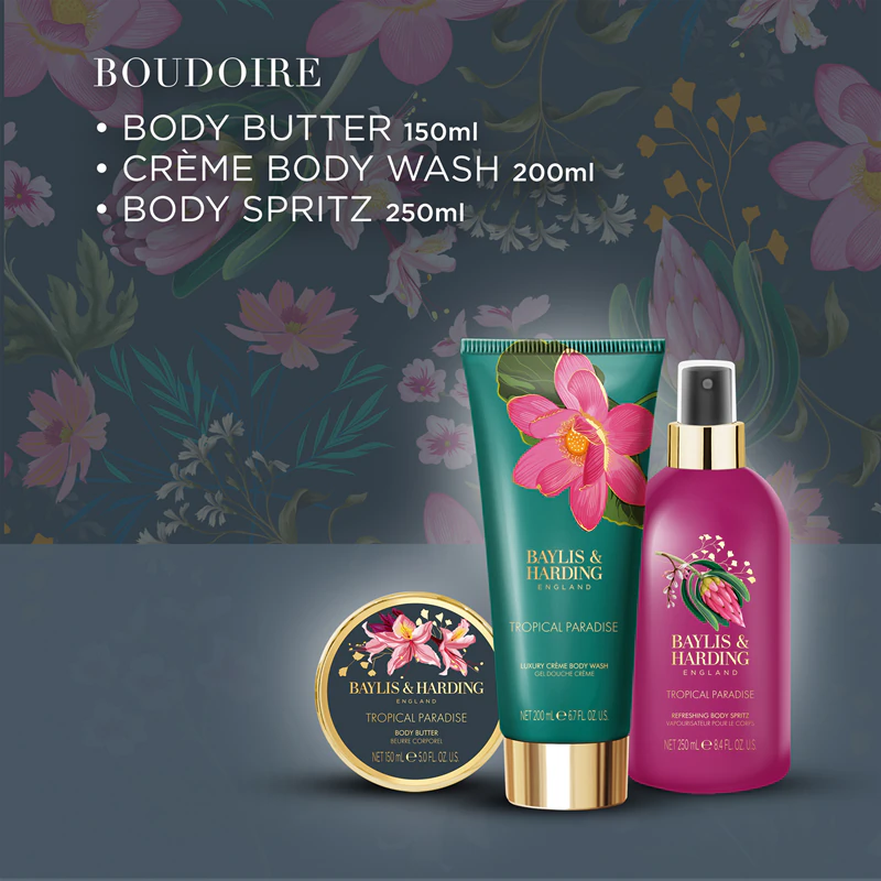 Darčeková sada na telo Baylis & Harding Boudoire Tropical Paradise