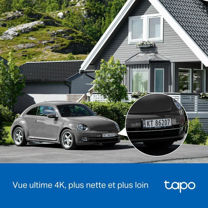 Caméra de Surveillance - Tapo C660 - 4K 8MP - Vision 360° - Panneau Solaire - IP66