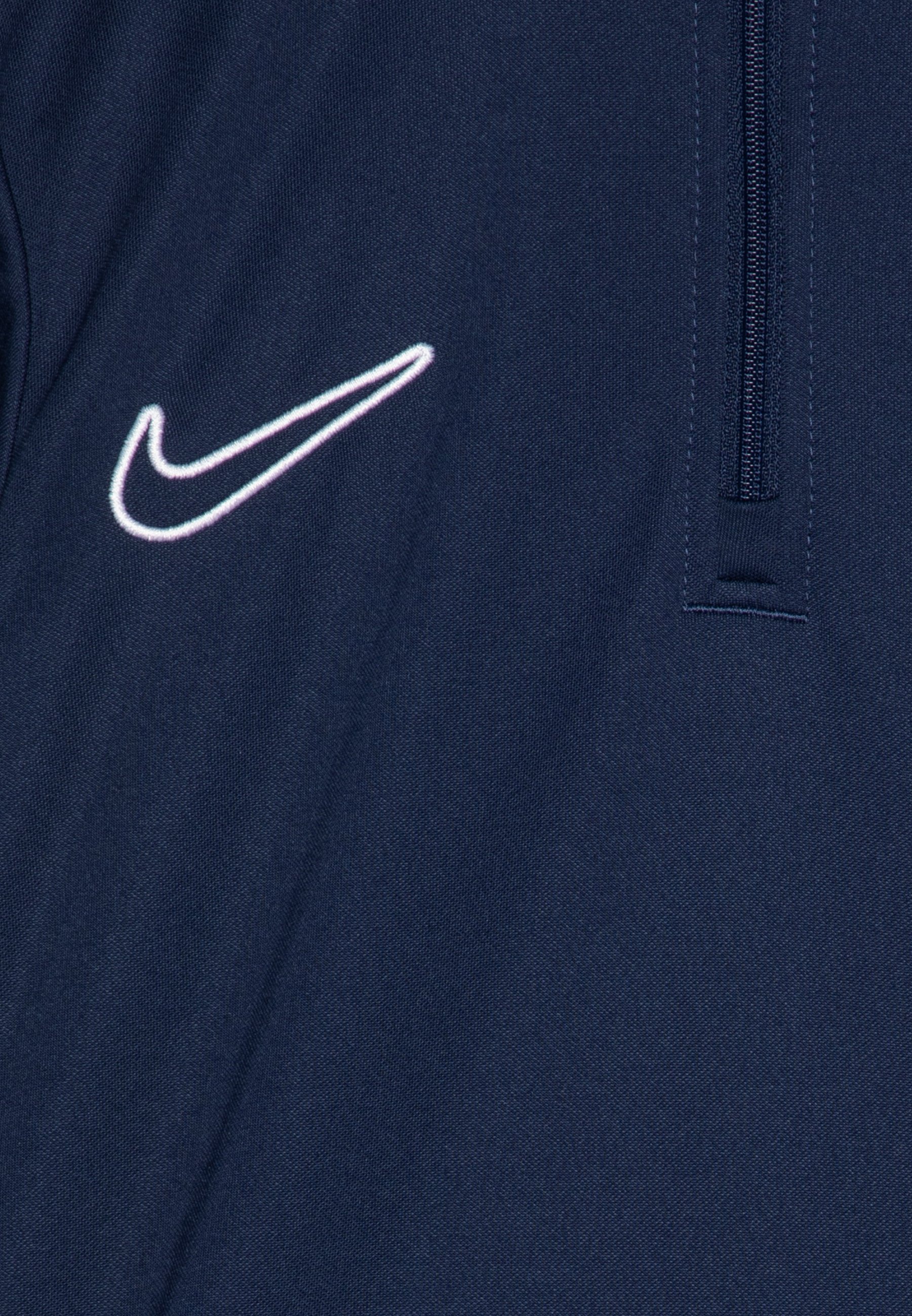 T-shirt unisexe Nike Performance à manches longues - bleu marine/blanc
