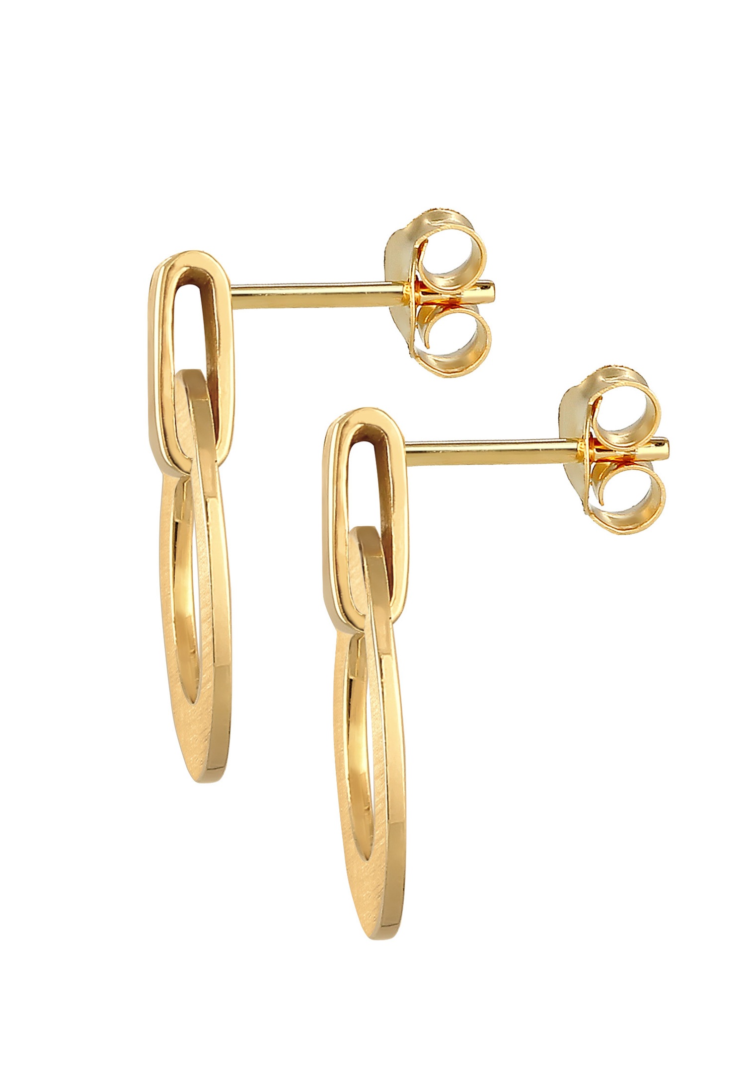 Elli Clous d'oreilles pour femmes Rond moderne en argent sterling 925