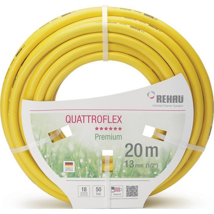 Manguera de agua - REHAU - Quattroflex - 25 m - Resistente a la presión - No deformable