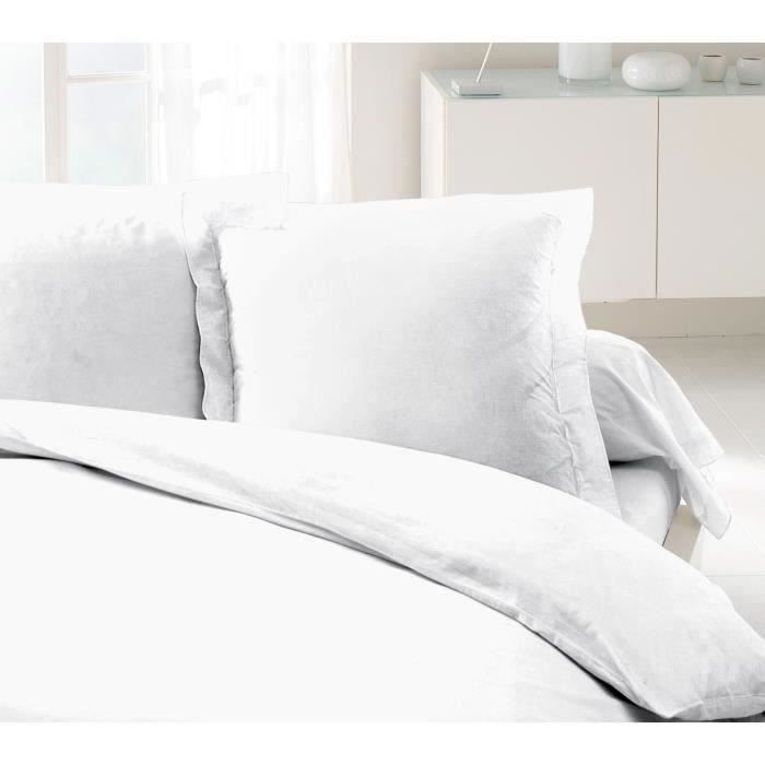 LOVELY HOME Set di 2 federe 100% cotone 63x63 cm Bianco