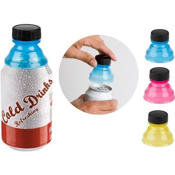 JUEGO DE 3 TAPAS PARA LATAS - IDEAL PARA VIAJES